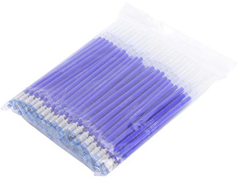 Stoffstifte nähen, Löschbar Stifte, Hitzelöschbare Stiftminen, 100 Stück Blaue Stoffmarkierungsstifte Hochtemperatur-Verschwindende Stift-Nachfüllpackung Hitzelöschbarer