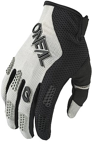 O'NEAL | Fahrrad- & Motocross-Handschuhe | MX MTB FR Downhill | Passform, Luftdurchlässiges Material | Element Glove RACEWEAR V.24 | Erwachsene | Schwarz Grau | Größe XL