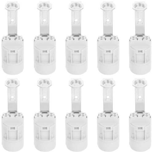 DOITOOL 10 Pièces Bougie Tuyau Support De Lampe Interrupteur De Garde Bougie Candélabre Douille E12 Douille Supports De Fil Pour Cordons Support De Fil Support En Plastique E14