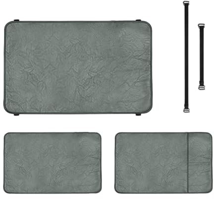 Sofa-Kopfstützen-Bezugspolster – Kopfstützen- und Armlehnen-Schutzbezüge im 3er-Set | Rutschfeste Sofa-Couch-Armschoner-Abdeckungspolster | Möbelschutz-Kunstlederpolster für Liege, Stuhl, Sofa
