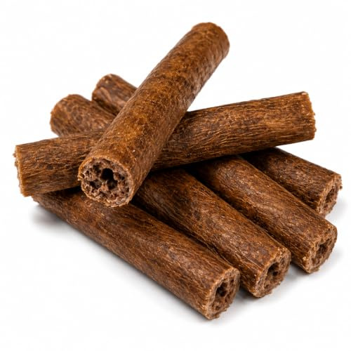 Lucze tuggrullar nötkött för hundar, 100 % natur, lättsmälta, utan konserveringsmedel, krispiga tuggsnacks, perfekt för små och stora hundar, 30 stycken x 12 cm