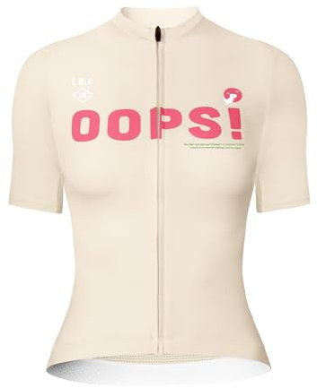 INBIKE Radtrikot Fahrradtrikot Rennradtrikot Damen Sommer Kurzarm Fahrradbekleidung Frauen mit 3 Taschen Atmungsaktiv Schnelltrocknend Fahrradsport Blassrose L