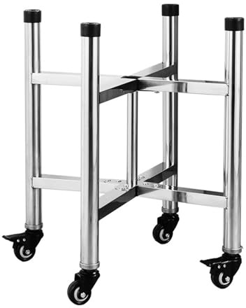 Seau roulant Doll-y | Seau à soupe mobile avec roulettes | Base mobile pour pot de fleurs | Support d'eau chaude commercial pour cuisine et restaurants (30 x 58,5 cm)