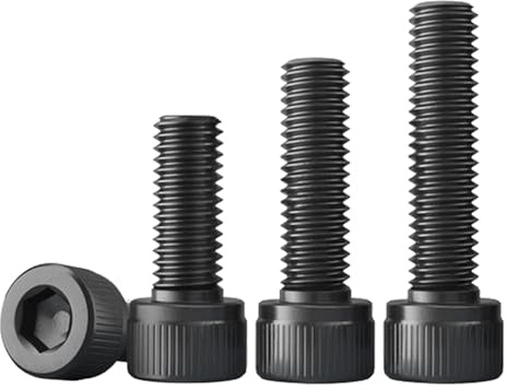 50 Stück M5-0,8x12mm Schwarze Zylinderkopfschrauben – DIN 912 M5 Schrauben Schwarz, Hochwertige Innensechskant Zylinderschrauben aus legiertem Stahl für Maschinen & Möbel