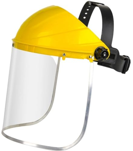 Vobumix Écran avec Tête Écran De Sécurité Réglable Polyvalent Protection du Visage Montée Protection des Yeux Écran De Protection Broyage D'écran