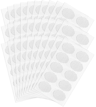 YUVKIN 500 Pezzi Cerotti Trasparenti per Orecchie - Supporto per Lobi e Stabilizzatori per Orecchini, Ideali per Sport e Uso Quotidiano (1,5 x 1,1 cm)