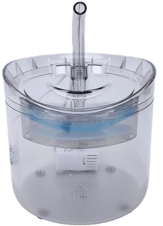 Xiuganpo Fontana per Gatti Ad Energia Solare, Distributore Automatico D'acqua per Animali Domestici con Rilevamento Intelligente per Cani e Gatti, capacità 2 Litri, Alimentazione Tramite