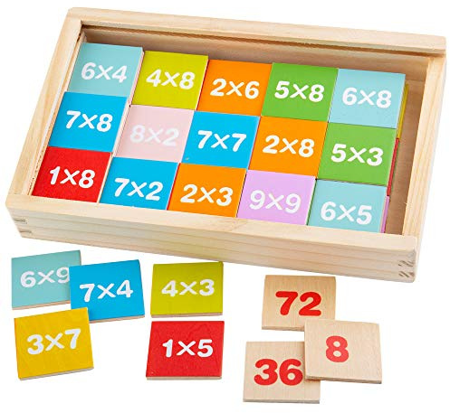 Bigjigs Toys Wooden Times Table Box - Educational Toys