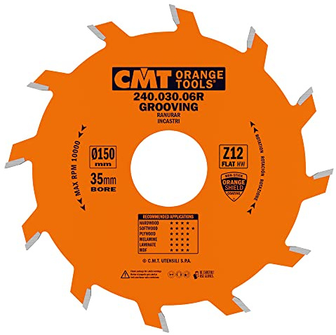 CMT 240.030.06R LAME CIRCULAIRE À RAINURER D=150X3X35 Z=12 PLAN
