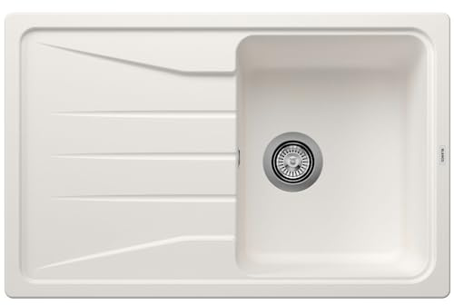 BLANCO Sona 45 S | [78 x 50 x 20,2 cm] | para armarios inferiores de 45 cm de ancho | superficie fácil de limpiar | lavabo grande | reversible