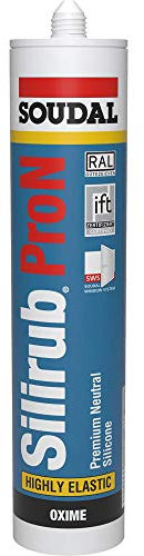 Soudal Silirub Pro N 1K Premium Fugendichtstoff auf Silikon Basis 300 ml Kartusche grau