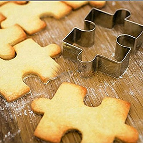 GXHUANG Game Puzzles Plätzchenausstecher Set, 2 Stück, Edelstahl (Puzzles)