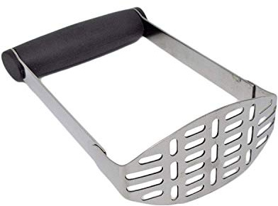CookSpace (TM) Heavy Duty Stainless Steel Wide Grip Potato Vegetable Masher