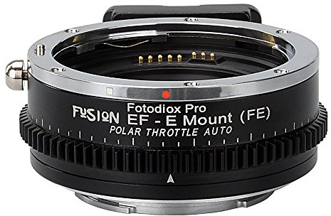 Vizelex Polar Throttle Smart Lens Adapter Compatible with Canon EOS EF Lenses to Sony E-Mount Cameras - By Fotodiox Pro