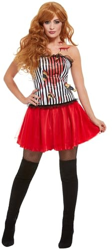 Smiffys Deluxe Knife Throwers Assistant Costume, White Halloween und Karneval