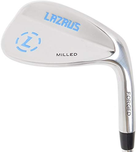 LAZRUS Premium smidda golfkil set för män – 52, 56, 60 graders golfkilar + fräst yta för mer snurra – bra golfgåva (silver, 56 grader enkel)