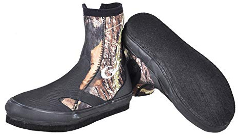 yonsub Neoprene 5mm Scuba Snorkeling Dive Boots Anti-Slip Rubber Sole Keep Warm Water Sports Shoes (Camouflage Steel Nail Shoe on Reef, 11)