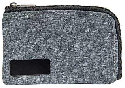 Schlüsseletui Geldbörse RFID – Schlüsseltasche Geldfach Schlüsselmäppchen Schlüsselring Autoschlüssel Leder Damen Herren Braun Schwarz Reißverschluss (Variante 4)
