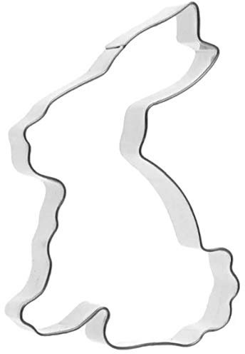 TOSSPER Bunny Cookie Cutter, Stainless Steel Rabbit Shape Cutters Halloween Easter Rabbit Gift Diy Cake Decoration
