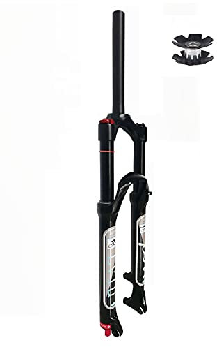 LvTu Mountainbike Luft Vorderrad Gabel 26/27,5/29 Zoll Mechanische Hydraulische Feder MTB Fahrrad Federgabel Manuelle Verriegelung 9mm QR Scheibenbremse (2 Auswahlmöglichkeiten)