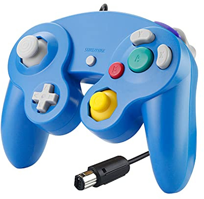SONVIEE Manette Filaire pour Game Cube,Contrôleur NGC Manette de Game Cube Classique GC Game Cube NGC Compatible avec Game Cube Wii U Switch PC Super Smash Bros