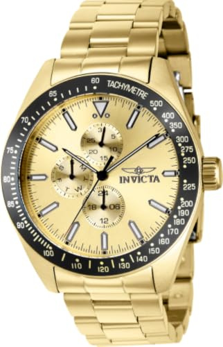 Invicta Aviator Edelstahl Herren Quarzuhrwerk - 45mm