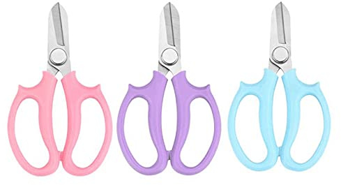 Cusstally 3 piezas Jardín Floristería Poda Tijeras de Corte Mango de Jardinería Tijeras de Injerto Plantas con