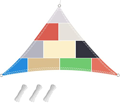 Waterproof Sun Shade Sail with UV Protection for Garden Patio, Rectangle Canopy, Heavy Duty Awning Shelter,green,4×4×4 M