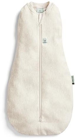 ergoPouch Bio-Baby-Wickeltuch und Schlafsack für alle Jahreszeiten, Cocoon, 1,0 Tog | Haferflocken-Marle | 3–6 Monate (6–8 kg / 13–18 lb)