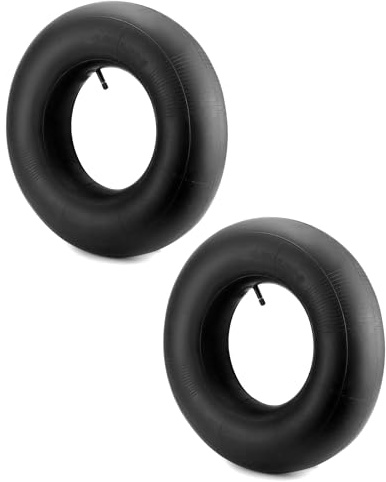 QWORK® 2 Stück 4.80/4.00-8 Schlauch Reifen, Schubkarren Schlauch, Ersatzschlauch, für Rasenmäher, Sackkarren