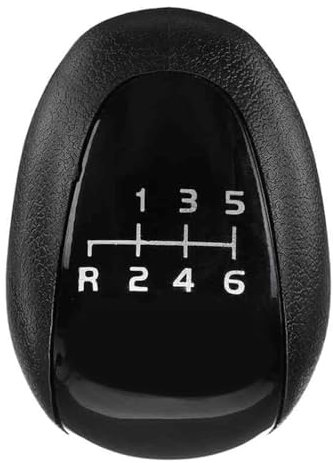 AUTOZOCO Pomo de 6 cambios marcha furgoneta, Perilla de cambios, Pomo transmisión manual, Negro, Compatible con Mercedes Vito Viano Sprinter II VW, OEM 959944