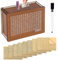 Spardose aus Holz,Wiederverwendbare Spardose,Retro Sparbüchse Aufbewahrungsbox,Spardose mit Sparziel,Sparbox mit Zahlen Ankreuzen für Hilft Erwachsene und Kindern Die Gewohnheit Zum Sparen Zu