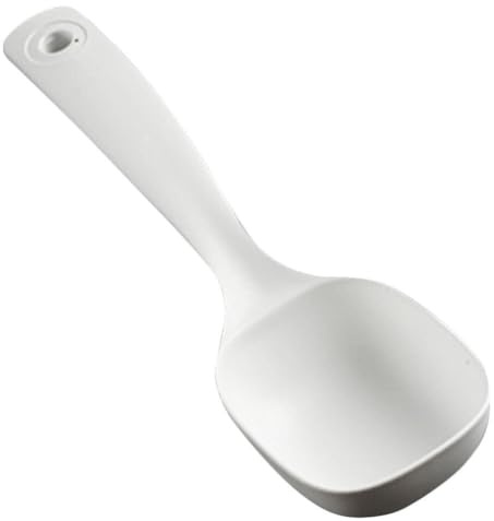 ABOOFAN Rice Paddle Rice Spoon, Soup Ladle Reusable Reusable Reusable Reusable Plastic Serving Spoon Kitchen Rice Scooper Rice Spatula Potato Masher Soup Scoop Food Spoon for Home Restaurant 2pcs