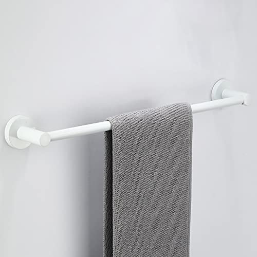 Handtuchhalter für Badezimmer oder Küche, Handtuchstange, Handtuchstange 30–80 cm, runder, weißer Handtuchhalter zur Wandmontage, 50 cm Badezimmer