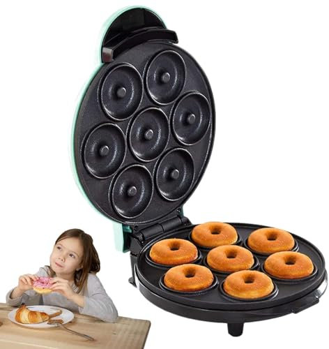 minii Ciambelle, Macchina Per Ciambelle Piccole, minii Macchina Per Ciambelle Elettrica Con Aspetto Antiaderente Per Dessert, Macchina Per Ciambelle Per Torta Elettrica Con Riscaldamento Su Doppio