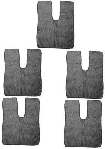 FRCOLOR 5st Schönheitshandtuch Wiederverwendbares Gesichtstuch Spa-handtücher Handtücher Verdicken Mikrofaser-haartuch Kopftücher Für Nasses Haar Abschminktücher Dark Grey Korallenvlies