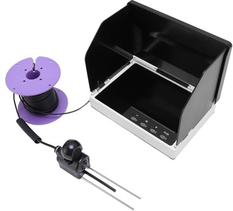 Unterwasser-Angelkamera mit 49-Fuß-Kabel, 1080P HD-Fischfinder, Tragbarer EIS-Angelfinder, 5,0-Zoll-Touchscreen, HD-Objektiv, IP67, für Eissee-Boots-Kajak-Angeln