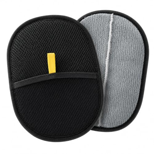 Double-Sided Pet Grooming Glove for Cat and Dog Hair Removal - Static Hair Cleaning, Reusable