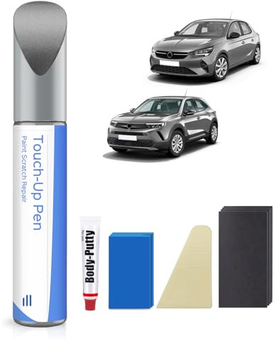 G4I/KCA/10K Tiefquarz Grau Metallic/Quarz Silber Metallic Ausbesserungsfarbe Kit für Opel Exakte Übereinstimmung – Ausbesserung von Kratzern und Abplatzungen