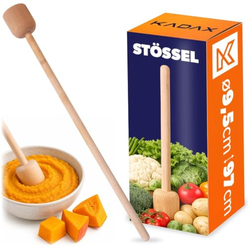 KADAX Presse-choucroute en bois 97 x 9,5 cm - Pour fermentation de choucroute