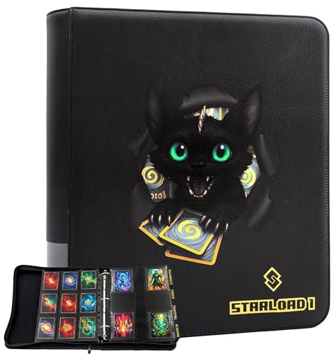 Classeur carte 562 pochettes — Espace toploader intégré — Intercalaires inclus pour tri rapide — Compatible cartes TCG, sleeves, double sleeves — Fermeture zip