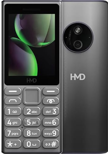 HMD Téléphone Portable 110 4G (TA-1662) - Double SIM déverrouillé, écran 2,4, Batterie Longue durée 1450 mAh, Radio FM, Bluetooth, USB Type-C, Titane