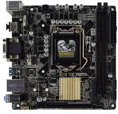 Carte mère Carte mère Mini ITX Fit for ASUS H110I-PLUS LGA 1151 DDR4 32 Go Intel H110 PCI-E 3.0 4xSATA III USB Compatible Core i5-6500 de 6e génération