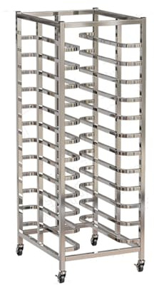 Bakery Rack with Casters, Stainless Steel Cooling Rack for Kitchen and Restaurant, Commercial Bun Pan Storage Trolley