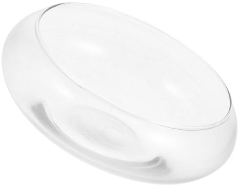 OSOLADY Bocal à Poissons Rond en Verre Transparent pour Décoration et Bureau, Vase Hydroponique Haute Transparence, pour Plantes et Poissons
