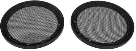 Garsent 2st Bilhögtalarskydd 6,5 Tum Metallnät med ABS Plastram för Bilstereo Bashögtalare Subwoofer, Rund Högtalargaller Skyddsskydd