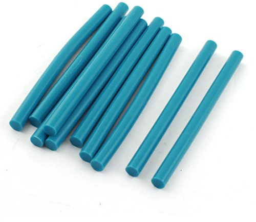sourcing map 10 Stück Heißklebestift 7mm x 100mm Heißkleber Klebestifte EVA Klebesticks Heissklebepistole für Klebepistole DIY Ersatzsticks Holz Kunststoff Handwerk Pfauenblau