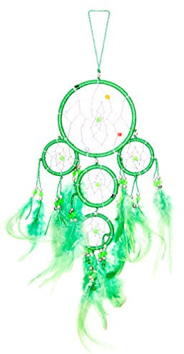 40cm x 9cm Dreamcatcher acchiappasogni verde Neon scintillio buone sogni