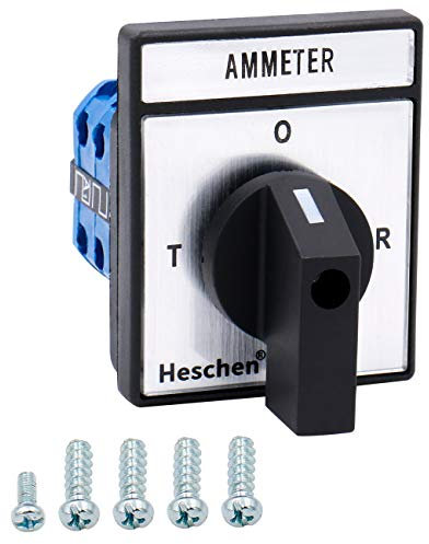 Heschen Universal Rotary Cam Selector Changeover Switch SZW26-20/LH3.3 660V 20A 4 Position 3 Phase 12 Terminals,TUV