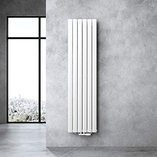 doporro Vertikal Badeizkörper Badheizung 180x46cm Weiß | Einlagig Heizkörper Flachheizkörper Mittelanschluss | Flach Paneelheizkörper 896Watt